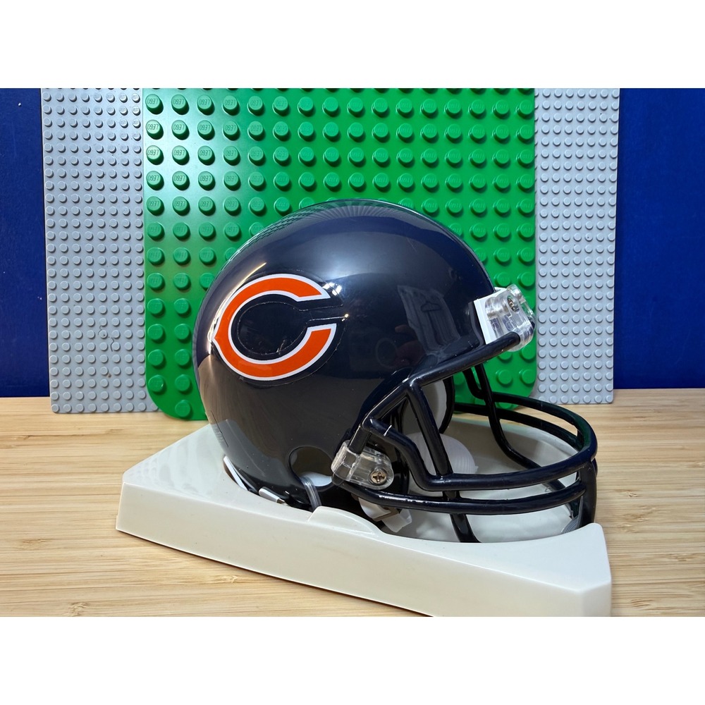 Riddell Chicago Bears Throwback Mini Helmet NFL Football Ghost Auto Mounted Mem - Picture 5 of 8